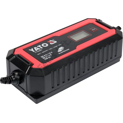 YATO Akkumulátor töltő kijelzővel 6V/2A, 12V/8A (YT-83001)