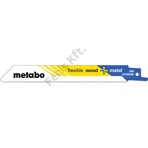 Metabo orrfűrészlap S 922 VF flexible wood + metal 150 x 0.9 mm 25 db