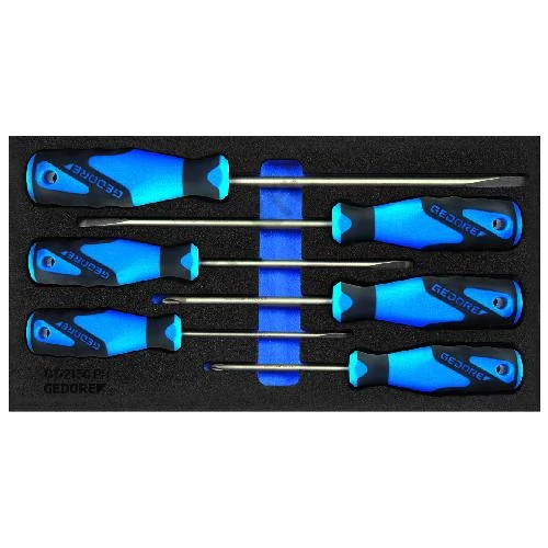Gedore csavarhúzók Check-Tool modulban (1500 CT1-2150 PH)