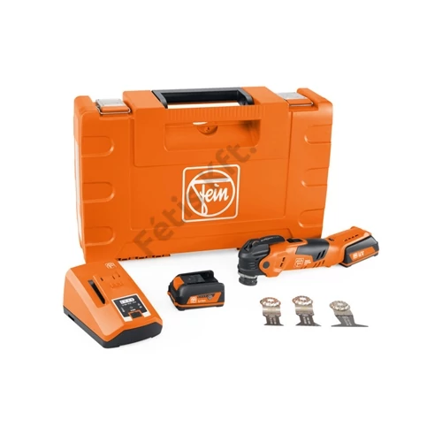 Fein MultiMaster AMM 300 Plus Start 12V akkus oszcilláló gép 2x12V/3Ah+töltő+3 fűrészlap