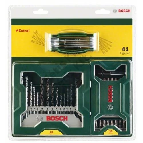 Bosch fúró és bitkészlet 41 részes + 8 részes HExmultitool