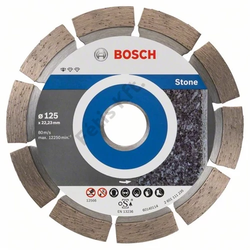 Bosch vágókorong, gyémánt 125x1.6x22.23 mm kő 10 db