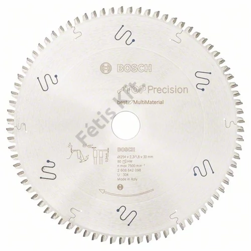 Bosch körfűrészlap 254x30/80 Top Precision Best for MultiMaterial