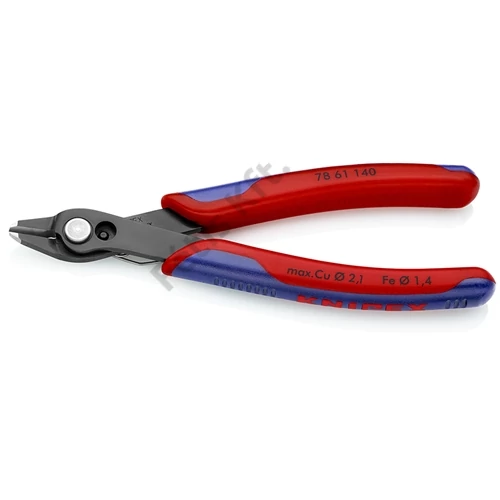 Knipex elektronikai oldalcsípő fogó Super Knips XL többkomponensű nyél barnított 140 mm (bliszter)