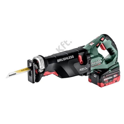 Metabo SSEP 18 LTX BL MVT akkus kardfűrész 18V 2x LiHD, töltő ASC 145, metaBOX 165 L