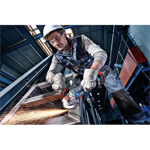 Bosch GWX 18V-15 SC BiTurbo akkus sarokcsiszoló X-Lock (2x8.0Ah ProCore) L-Boxx 125 mm