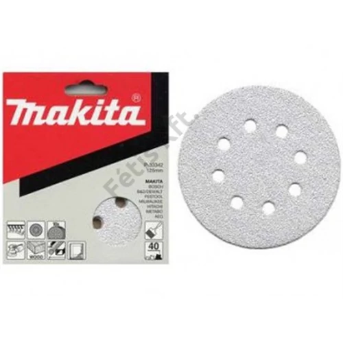 Makita Excenterpapír tépőzáras fehér 125mm K240 50db