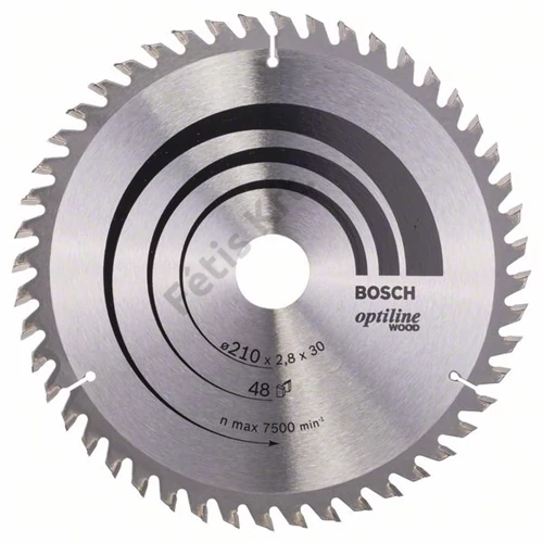 Bosch körfűrészlap 210x30/48 Optiline Wood