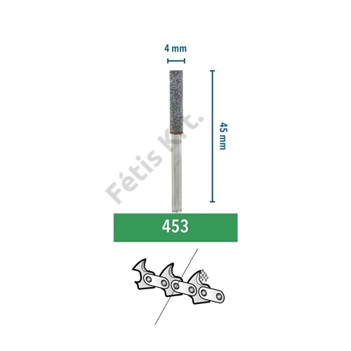 Dremel Láncfűrészélező köszörűkő 4 mm (453)