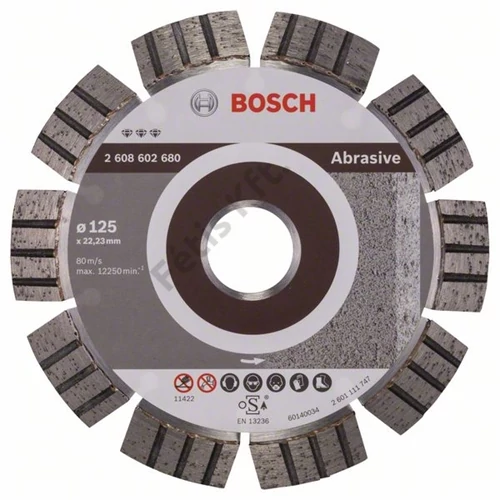 Bosch vágókorong, gyémánt  125x2.2x22.23 mm abrazív