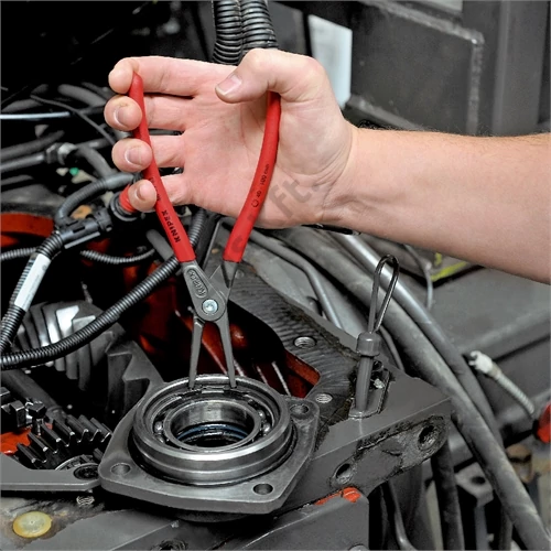 Knipex Precíziós seeger-fogó belső szürkére foszfátozott 225 mm