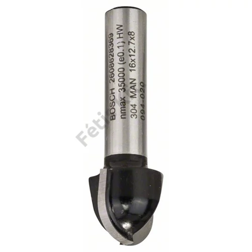 Bosch keményfém homorulatmaró (2 vágóél) 16x12.4 45 mm d:8 mm
