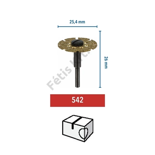 Dremel Vágó / élező korong 25.4 mm (542)