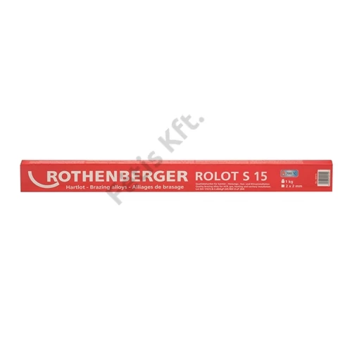 ROTHENBERGER ROLOT S 15 keményforrasztó CuP 284 ISO 17672 szerint, 500 mm, 1 kg, szögletes