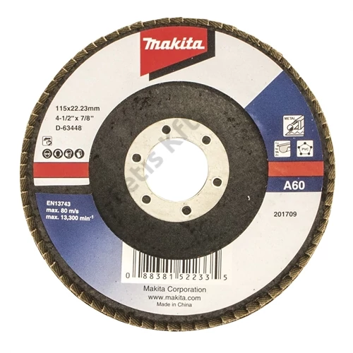 Makita lamellás csiszoló acél 115mm K80 standard
