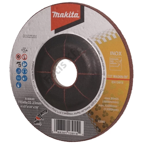 Makita csiszolókorong inox 115x6mm
