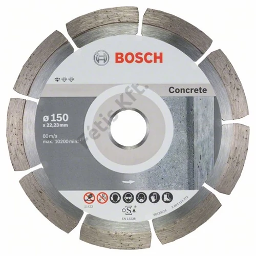 Bosch vágókorong, gyémánt 150x2.0x22.23 mm beton 10 db