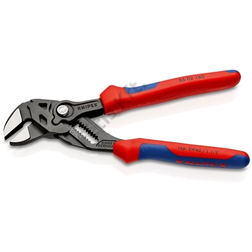Knipex fogókulcs többkomponensű markolattal feketére foszfátozott 180 mm