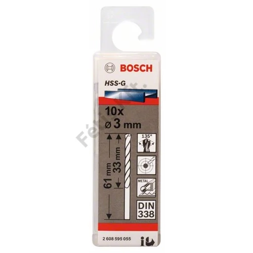 Bosch HSS-G csigafúró 3.0mm 10 db