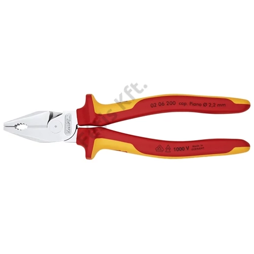 Knipex Erő kombinált fogó krómozott VDE 200 mm