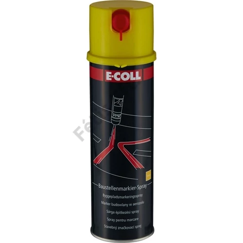 E-Coll BLACK Line jelölő spray sárga 500ml