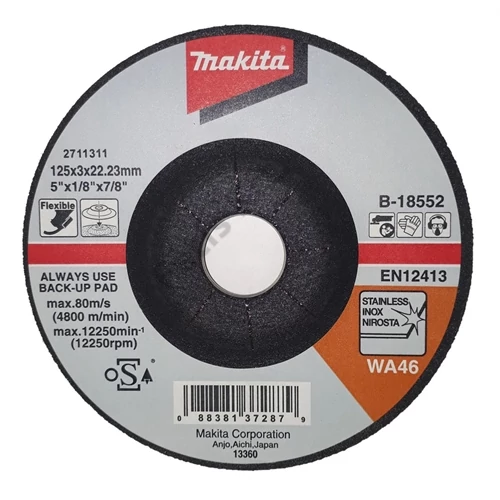 Makita flexibilis csiszolókorong 125x3mm fém AC46