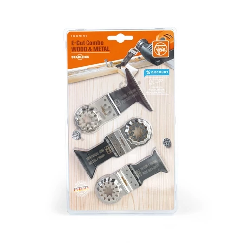 Fein E-Cut Starlock fűrészlap készlet 3 részes fa+fém