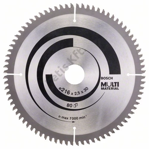 Bosch körfűrészlap 216x30/80 MultiMaterial