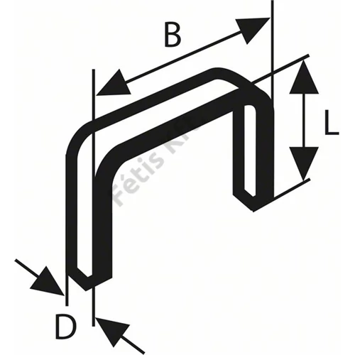 Bosch tűzőkapocs 10x1.0x6mm TIP51 (1000db/doboz)