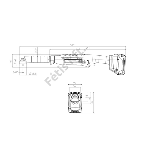 Bosch Exact Ion 60-120 akkus sarokcsavarozó 20-60Nm (akku és töltő nélkül)