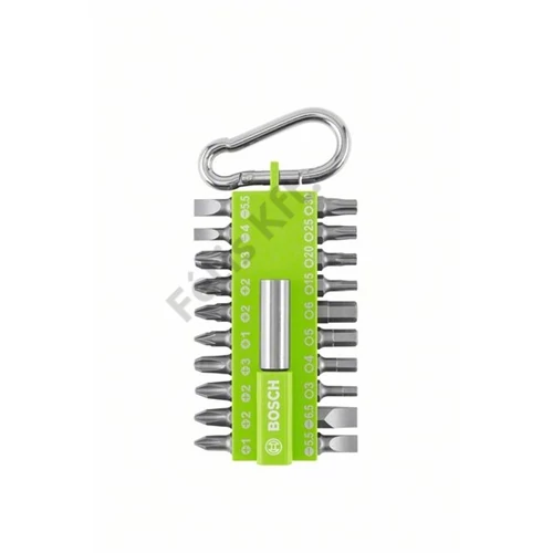 Bosch bit készlet neonzöld 21 részes
