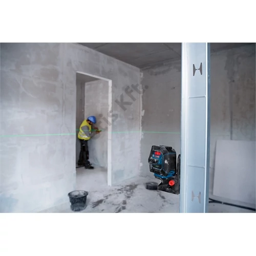 Bosch GCL 2-50 G zöld kombilézer + RM 10 Tartó + fali tartó
