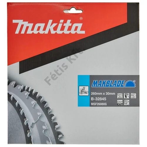 Makita körfűrészlap Makblade 260/30mm Z80