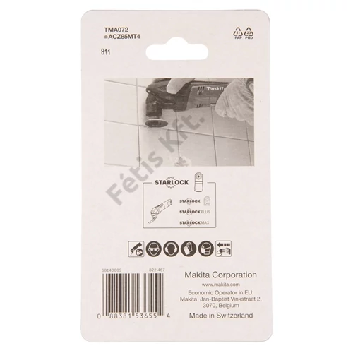 Makita TMA072 multi köríves vágólap CSEMPE, EPOXI, ÜVEGSZÁL átmérő:85mm HM/LMT