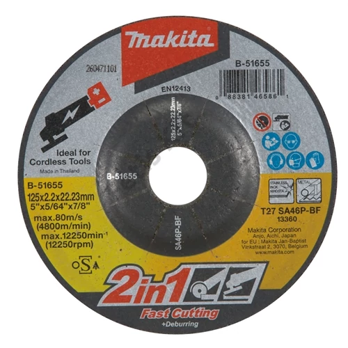 Makita Vágókorong ACÉL 125x2.0mm