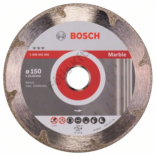 Bosch vágókorong, gyémánt 150x2.2x22.23 mm márvány