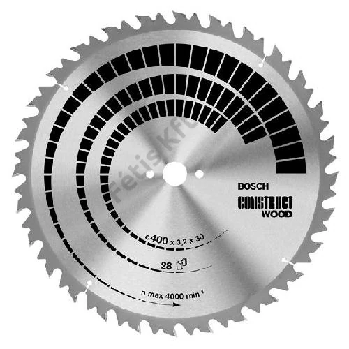 Bosch körfűrészlap 315x30/20 Construct Wood