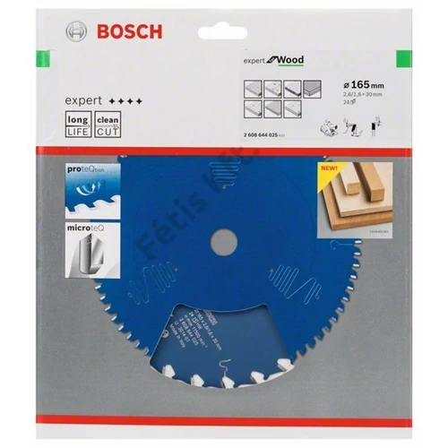 Bosch körfűrészlap 165x30/24 Expert for Wood