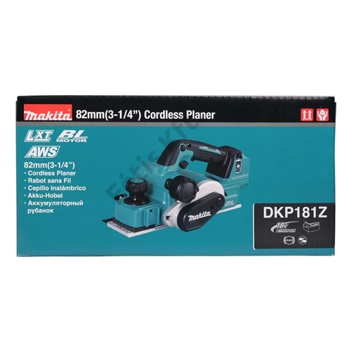 Makita DKP181Z 18V LXT Li-ion BL AWS ADT 82mm gyalu Z (alapgép - akku és töltő nélkül)