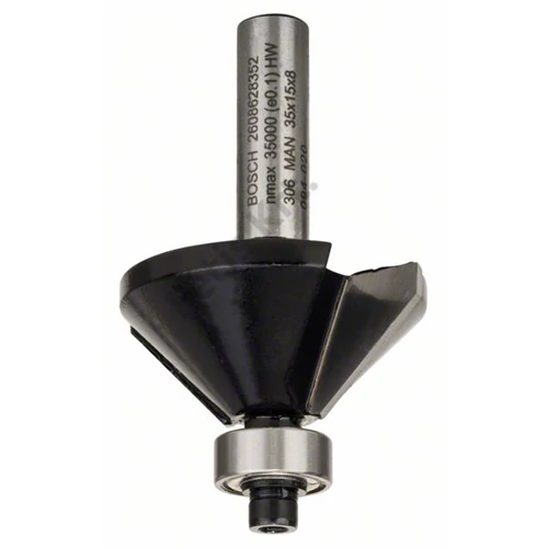 Bosch keményfém kúpos élmaró vezető golyóscsapággyal (2 vágóél) 11x15 56 mm d:8 mm