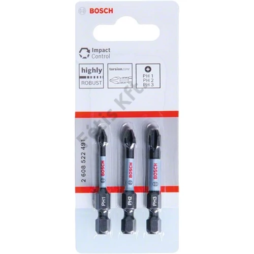 Bosch Impact Control PH bit készlet 50 mm 3 részes