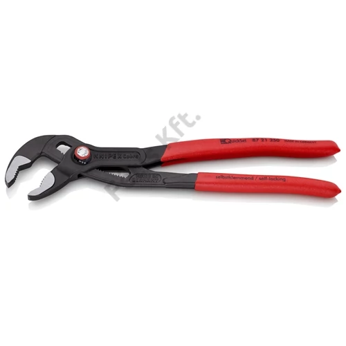 Knipex Cobra® QuickSet Hightech vízpumpafogó szürkére foszfátozott 250 mm