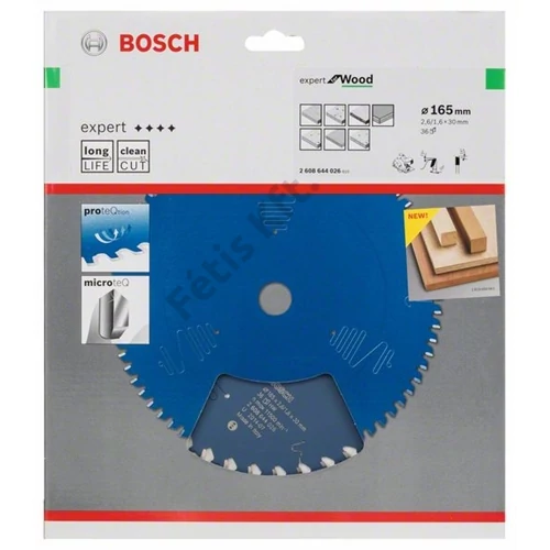 Bosch körfűrészlap 165x30/36 Expert for Wood