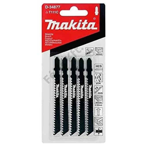Makita szúrófűrészlap fára, általános L100mm Z8 5db