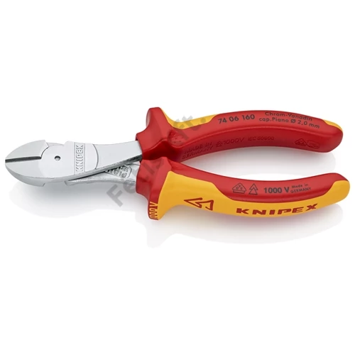 Knipex erősített oldalcsípő fogó VDE 160mm