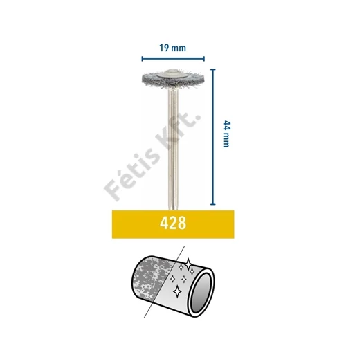 Dremel Szénacél kefe 19 mm (428)