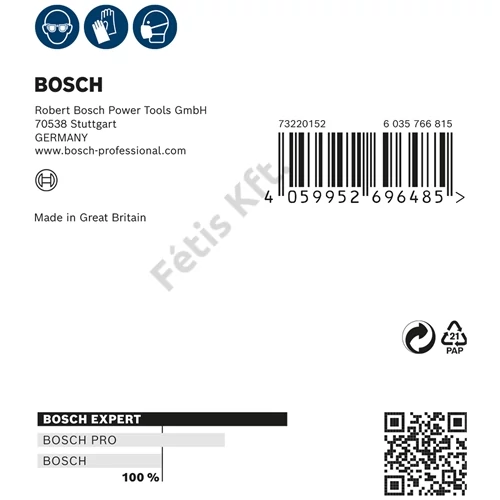 Bosch EXPERT W480 Web 1/4 kézi csiszolólap, 115 x 140 mm, G320