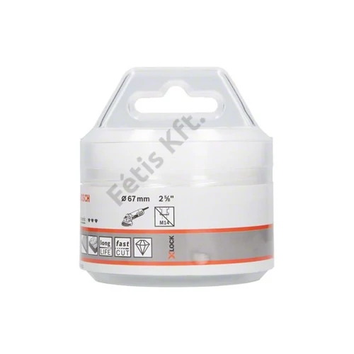 Bosch gyémántbetétes körkivágó 67x35 mm X-Lock