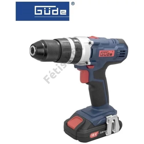 Güde BSB 18-201-30K akkus fúró-csavarozó 18V/2Ah akku+töltő, műanyag koffer