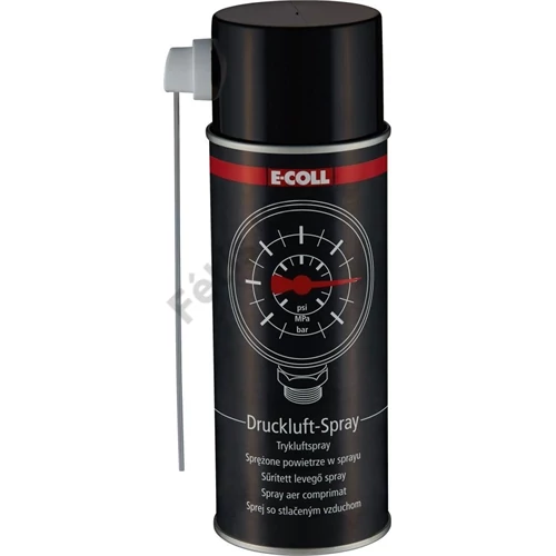 E-Coll BLACK Line sűrített levegő spray 400ml